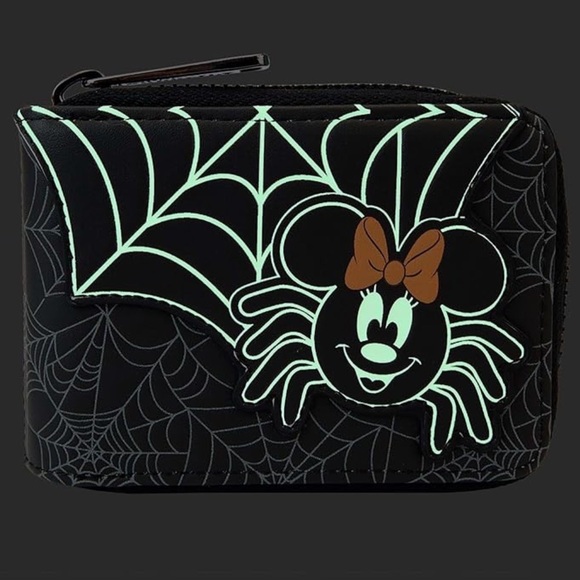 Loungefly Disney Minnie Spider Accordion Wallet - Picture 5 of 5